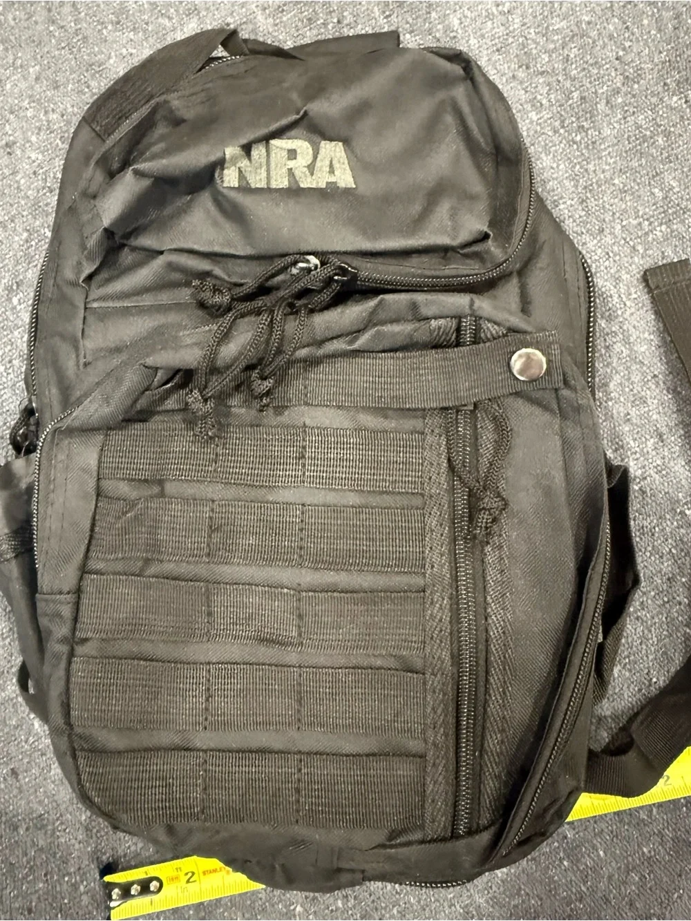 NRA Blackout Black Tactical MOLLE Backpack